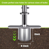 Sharp Serrations Dual Pedals Turf Cutter Grass Plugger Tool