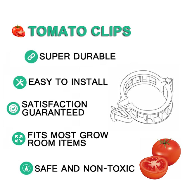 Plastic Garden Plant Support Grafting Tomato Trellis Clips GT25008