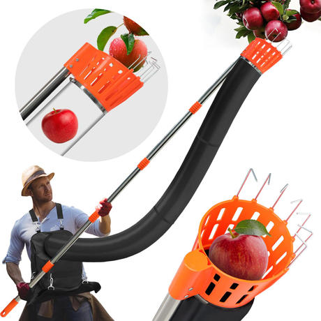 13Ft Professional Fruit Picker with Collection Funnel and Bag