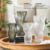 Wave-shaped Design Large Glass Vases