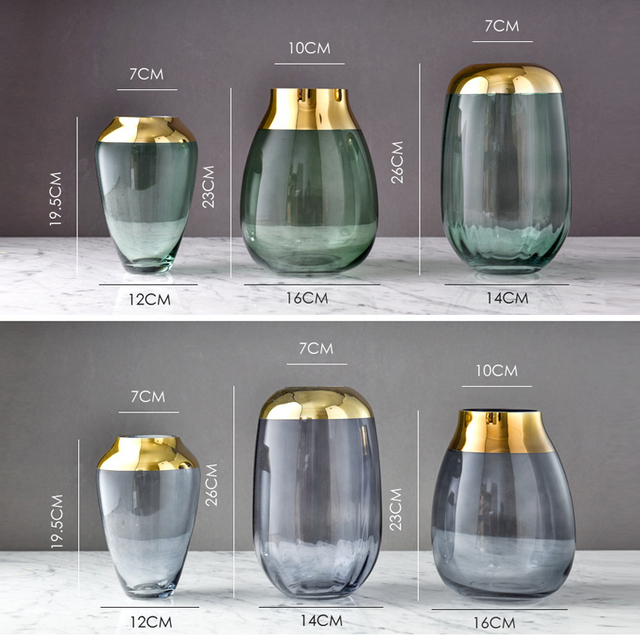 Celebrity Original Color Decoration Luxury Living Room Glass Crystal Vases