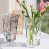 Latest Design Home Decoration Luxury Clear Flower Glass Vase