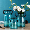 Hand Blown Unique Glass Vases Wide Mouth Vases