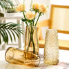 Ins Style Ice Pattern Vase Living Room Bedroom Decoration Vase Flowers Hydroponic Plants clear Glass Bottle