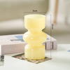 European Transparent Fine-grained Glass Vase Water Culture Flower Arrangement Short Wide-mouth Vase