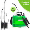 Battery Powered Sprayer 2 Gallon Electric Garden Sprayer with 3 Spray Force Battery Indicator Rechargeable Handle