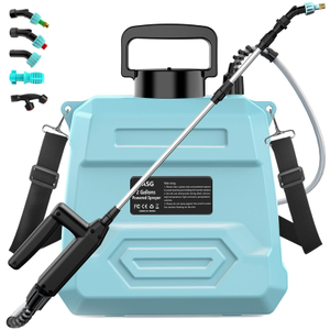 7.4V Powerful Electric Battery Sprayer Weed Yard Lawn Sprayers with 5 Mist Nozzles & Retractable Wand