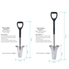 Garden Root Slayer Shovel Detector Spade Premium Quality Shovel for Groundwork and Digging