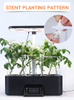 Hydroponics Growing System Kit Indoor Herb Garden with Grow Light 12 Pods