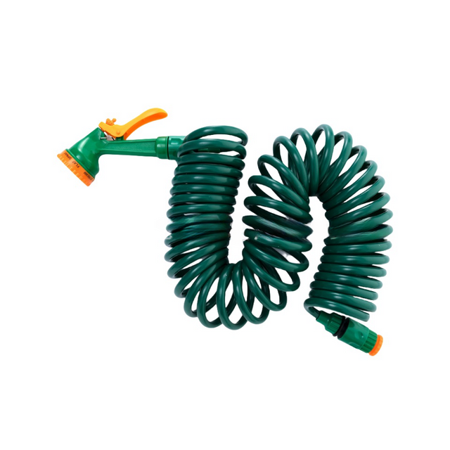 Expandable Garden Hose EVA Coil Spring Recoil Garden Irrigation Water Hose