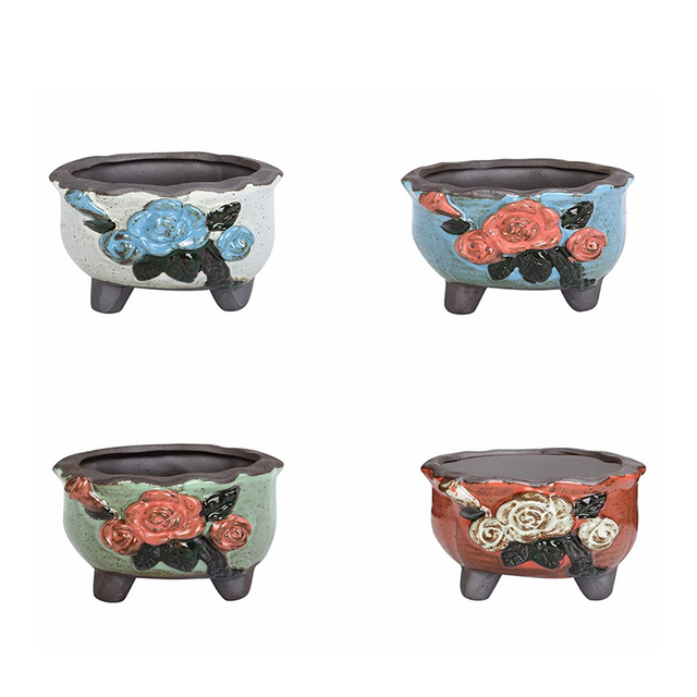 Hand Painted Painted Flower Pots GT14278