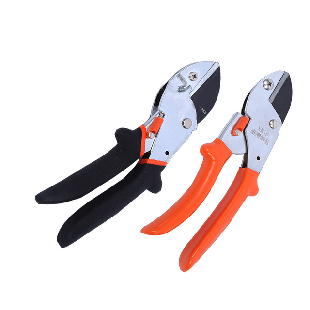 8" Professional Heavy Duty Anvil Pruning Shears with Anti-Rust SK-5 Blades