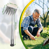 6 Teeth Dual Head Stainless Steel Hand Garden Weeding Rake