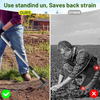 2-in-1 Heavy-Duty Garden Hoe with 5-Tine Rake