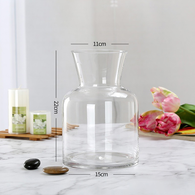 Centerpieces Clear Large Glass Vase Glasses