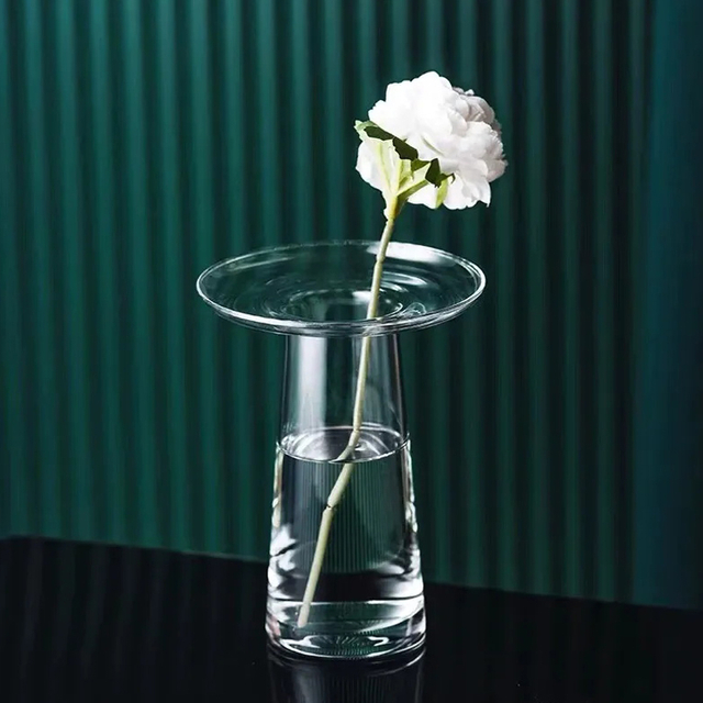 Hand-made Glass Flower Vase Nordic Home Decoration Tabletop Vase Glass Luxury Vase