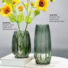 Nordic Minimalist Smoke Grey Transparent Glass Vase