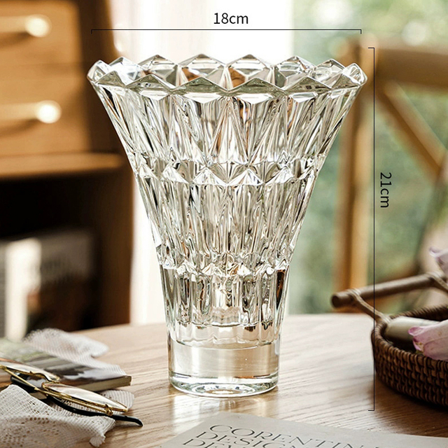 Classic Transparent Mini Vase Crystal Desktop Glass Vase