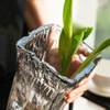 Latest Design Home Decoration Luxury Clear Flower Glass Vase