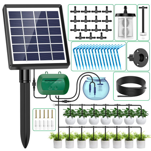 Latest Drip Kit Solar Irrigation Garden Automatic Watering System