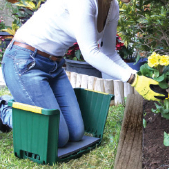 4-in-1 Multi-Use Tool Storage Padded Kneeler Garden Rolling Scooter