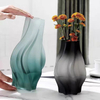 Small Cyclone Imitated Porcelain Glass Vase Frosted New Net Red Flower Hydroponic Rose Table Flower Vase