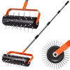 Manual Aerator Tool with 42 Spikes Lawn Spike Aerator Roller
