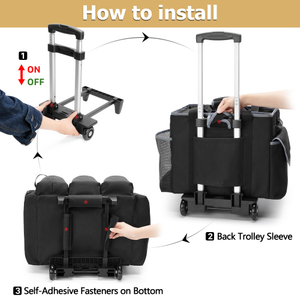 Large Cleaning Caddy with Detachable Trolley & Shoulder Strap