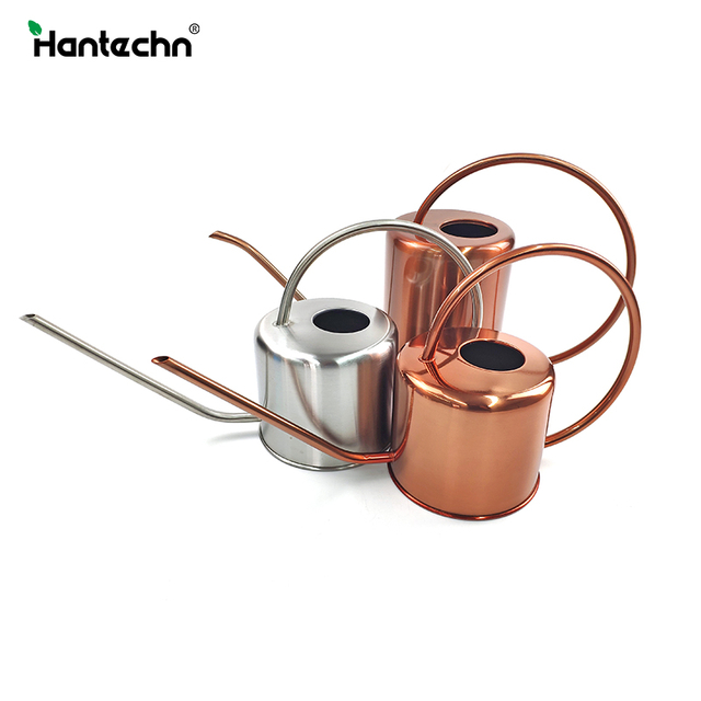 1.3L Indoor Copper Gold Metal Stainless Steel Long Spout Watering Can
