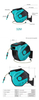 Water Pressure Irrigation Trolley Hose Reel Cart With Wheels