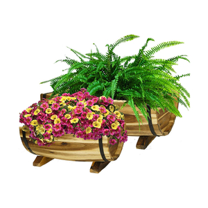 Half Barrel Garden Planters GT14582