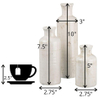 3 Small Rustic Home Decor Vases Modern Farmhouse Ceramic White Vase Set