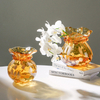 Glass Vase Simple Creative Water Raised Flowers Rose Tulip Home Decoration Living Room Tabletop Vase Decoration
