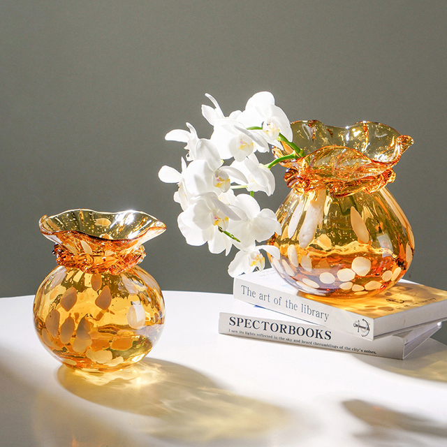 Glass Vase Simple Creative Water Raised Flowers Rose Tulip Home Decoration Living Room Tabletop Vase Decoration