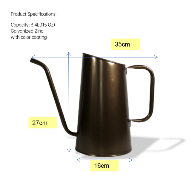 3.4L 115Oz Metal Watering can
