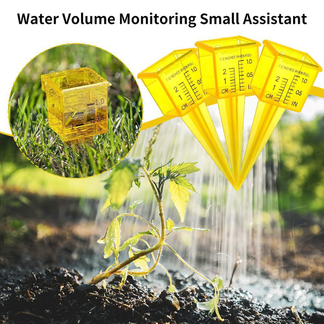 5" Capacity Easy-to-Read Magnifying Rain Gauge