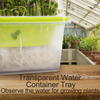 Clear Microgreen Growing Trays Sprouting Tray with Humidity Dome