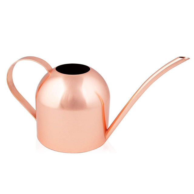 500ML Golden Stainless Steel Long Mouth Small Plant Can Watering Can
