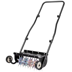 18-Inch Push Spike Aerator Heavy Duty Rolling Lawn Aerator