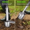 Sharp Serrations Dual Pedals Turf Cutter Grass Plugger Tool