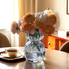 Living Room Flower Arrangement Home Water-grown Flowers Simple Transparent Glass Vase