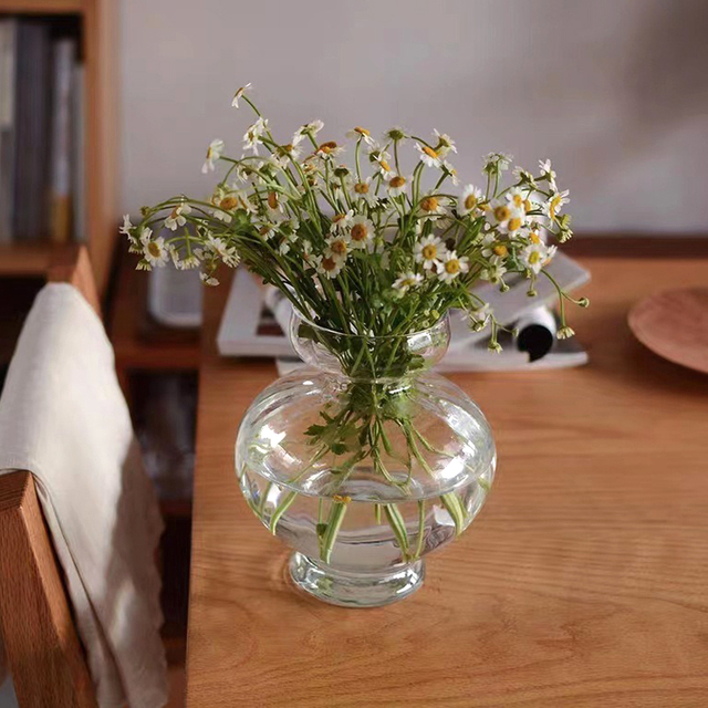 European-style Minimalist Transparent Glass Vase