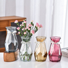 Gradient-colored rhombic glass vase