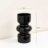 Modern Simple Black Glass Vase Medieval High Sense Household Vase Small Ornaments Vases