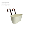 Metal Iron Hanging Flower Plant Pots