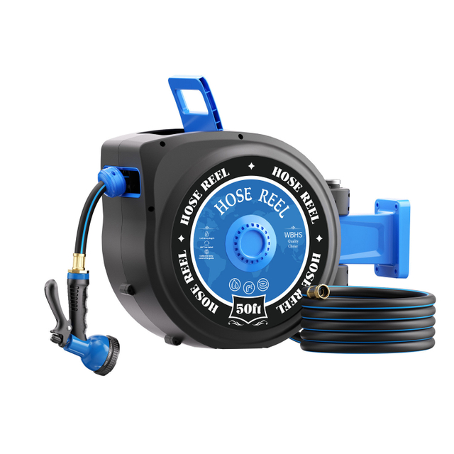 Automatic Retractable Wall-mounted Hose Reel for Home Gardens