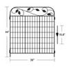 4-pc Decorative Heavy Duty Rustproof Metal Garden Fence Panel GT32042