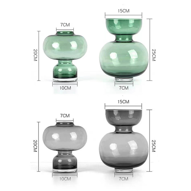 Creative Vases Nordic Style clear Glass Vase Hydroponic Flowers