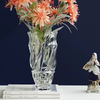 Wedding Decoration Striped Tall Clear Glass Vase