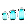 Hand Blown Unique Glass Vases Wide Mouth Vases